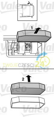 VALEO Filtr, przewietrzanie przestrzeni pasażerskiej 716012