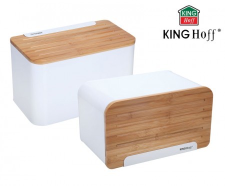 Kinghoff CHLEBAK STALOWY Z DESKĽ [KH-1072]