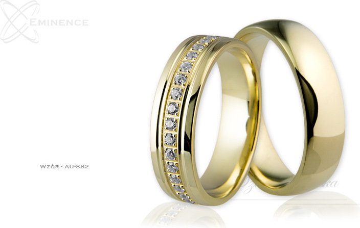 Eminence Obrączki ślubne - wzór Au-882