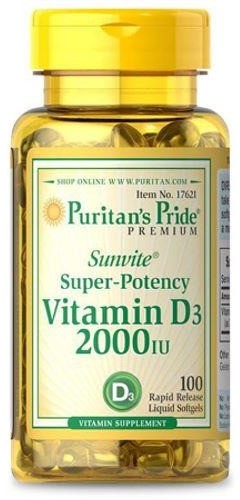 Puritan's Pride Vitamin D3 2000Iu - 100Soft Gels