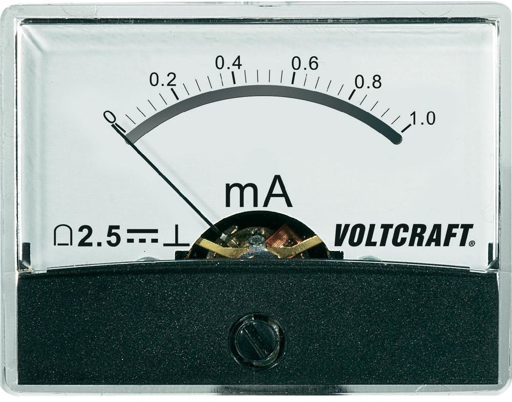 VOLTCRAFT Analogowy wskaźnik panelowy AM-60X46/1MA/DC