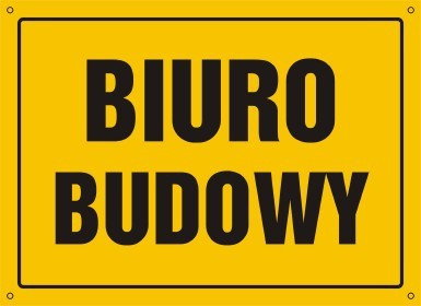 TD OA147 Tablica budowlana Biuro budowy