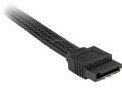 Sharkoon SATA III Kabel z oplotem, 0.75 m, czarny (4044951017157)