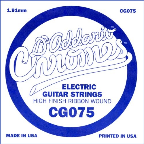 D'Addario ścienny Wound chromes Singles (.056  .080) .075 CG075