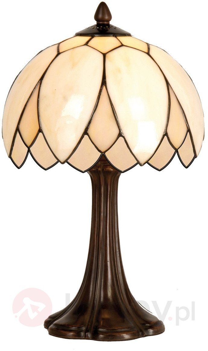 Clayre & Eef Prosta lampa stołowa Liliana styl Tiffany 26 cm