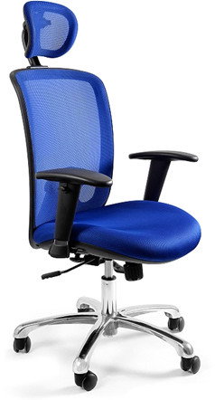 Unique Fotel biurowy Expander niebieski W-94-7