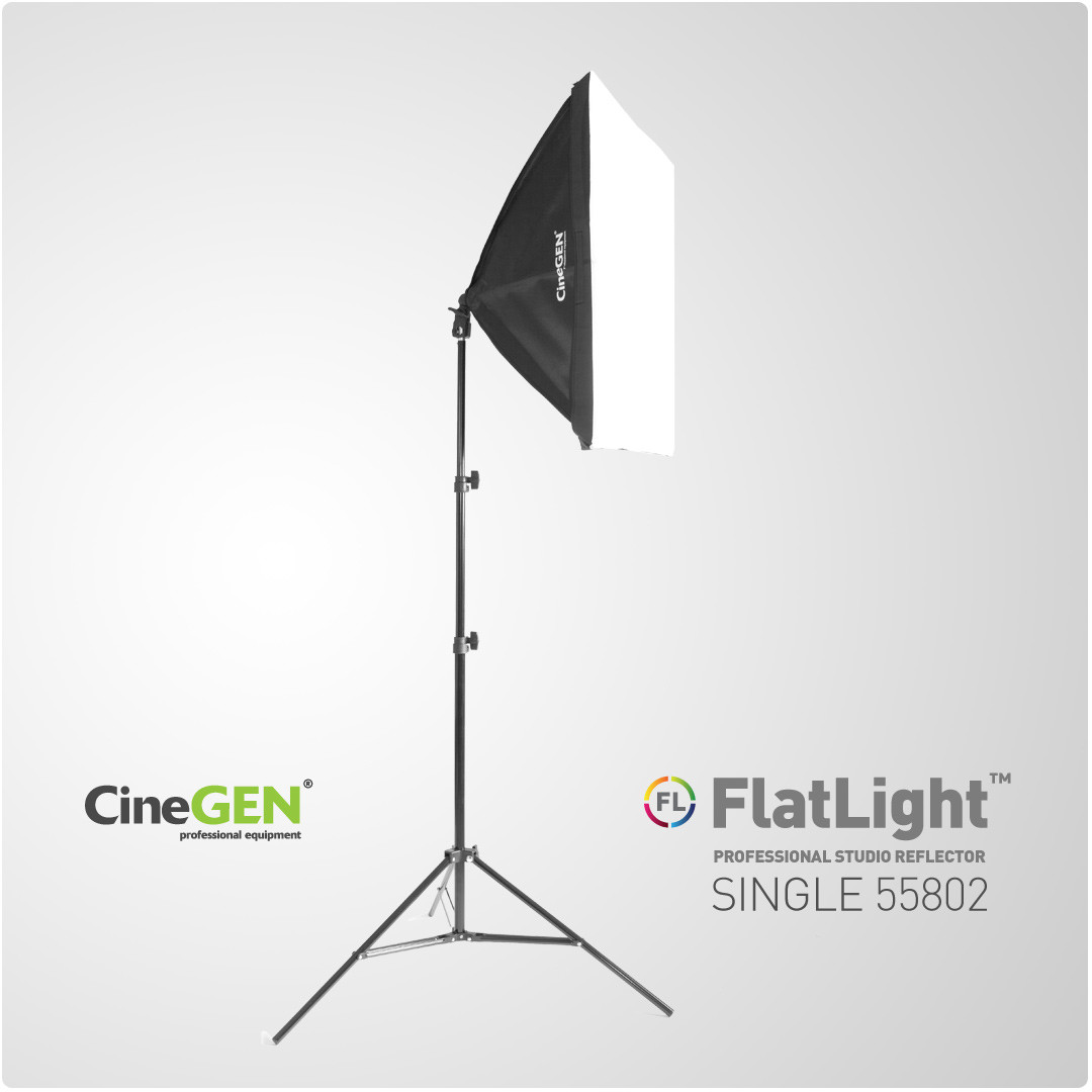 CineGEN Lampa światła stałego SOFTBOX 50x50cm 85W 230cm SINGLE-55882