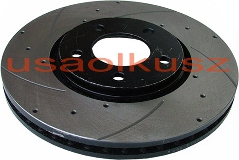 Przednia NAWIERCANA wentylowana tarcza hamulcowa 303mm Chrysler Voyager