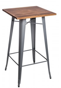 D2.Design Stół barowy Paris Wood srebrny sosna 73110
