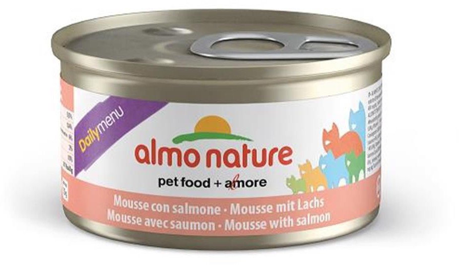 Almo Nature Daily Menu Mus z łososiem - Puszka 85g
