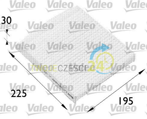 VALEO Filtr, przewietrzanie przestrzeni pasażerskiej 698512