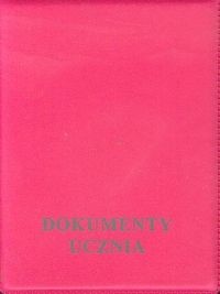 Biurfol Okładka na dokumenty ucznia pionowa różowa