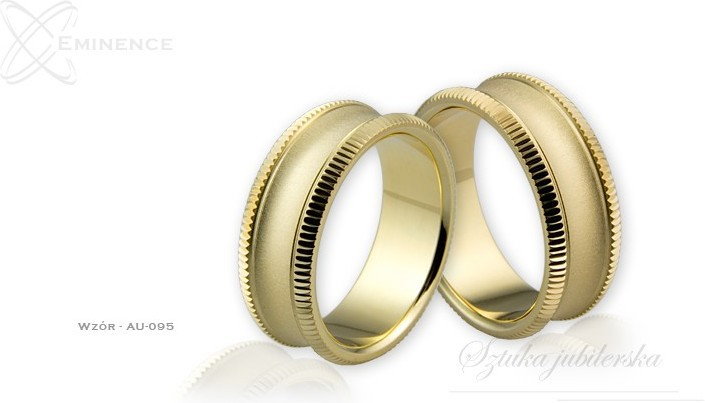 Eminence Obrączki ślubne - wzór Au-095