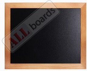 Allboards Tablica czarna kredowa w ramie drewnianej 50x40cm TB54XL