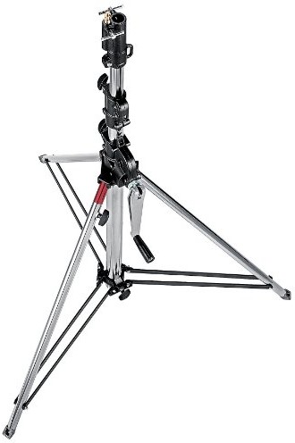 Manfrotto Tripod Wind-up krótki, srebro