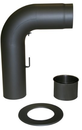 Kamino-Flam Kamino-FLAM 331876 przyłącze zestaw gładkie wyciągnięty 150 MM OKRĄGŁY, stalowoszary