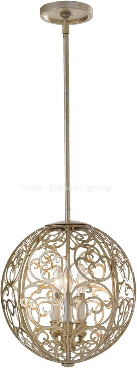 Elstead Lighting Lampa wisząca ARABESQUE kol. Srebrny PATYNA (FE/ARABESQUE3) - Feiss -