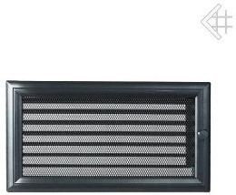 Kratki.pl Kratka kominkowa malowana OSKAR czarna 17x30 z żaluzją 6674-898A9_2013