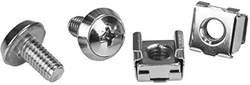 STARTECH.COM Startech.COM cabscr ewm62 śrub M6 klatka nakrętka do szafki na serwerze opakowanie (100 sztuk) CABSCREWM62