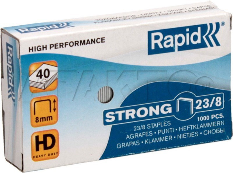 Rapid Zszywki 23/8 1M (1000) Strong RA1037