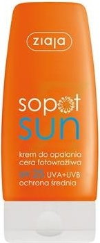 Ziaja Sopot Sun Krem do opalania cera fotowrażliwa SPF25+ 60ml