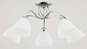 Alfa Lampa wisząca zwis żyrandol Amarillo 5x60W E27 chrom 23745