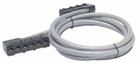 APC Data Distribution Cable, CAT5e UTP CMR Gray, 6xRJ-45 Jack to 6xRJ-45 Jack, 4 (DDCC5E-041)