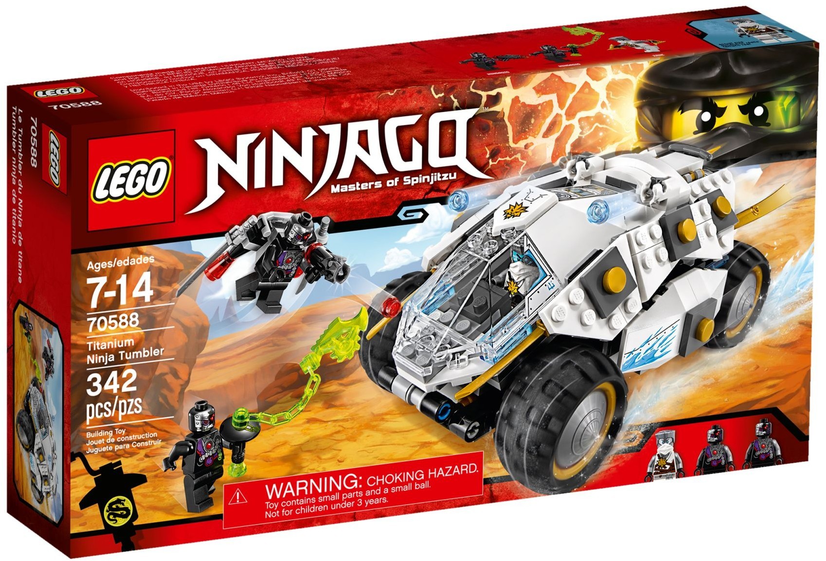 LEGO Ninjago Samochód tytanowego ninja 70588