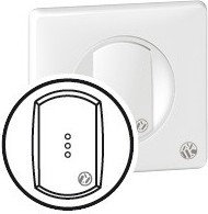 Legrand 067742 CELIANE Klawisz pojedynczy antybakteryjny podświetlany biały