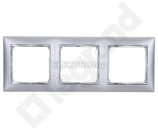 Legrand VALENA - Ramka potrójna ALUMINIUM SZCZOTKOWANE , 770333,