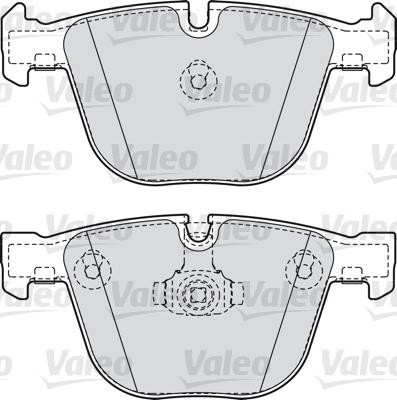 VALEO klocki hamulcowe 598820 598820