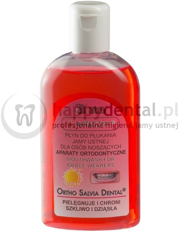 Atos ORTHO SALVIA DENTAL Classic (Dzień) 200ml - PŁYN do płukania jamy ustnej dl