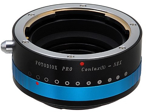 Fotodiox Pro Lens Mount Adapter with built-in Iris for Contax N Lens to Sony E-Mount NEX camera (AS wyszukiwania NEX-5 i NEX-7 i A7) Ctx(N)-NEX-P