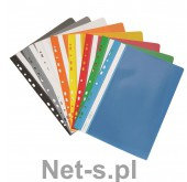 Donau Skoroszyt , PVC, A4, twardy, wpinany, niebieski