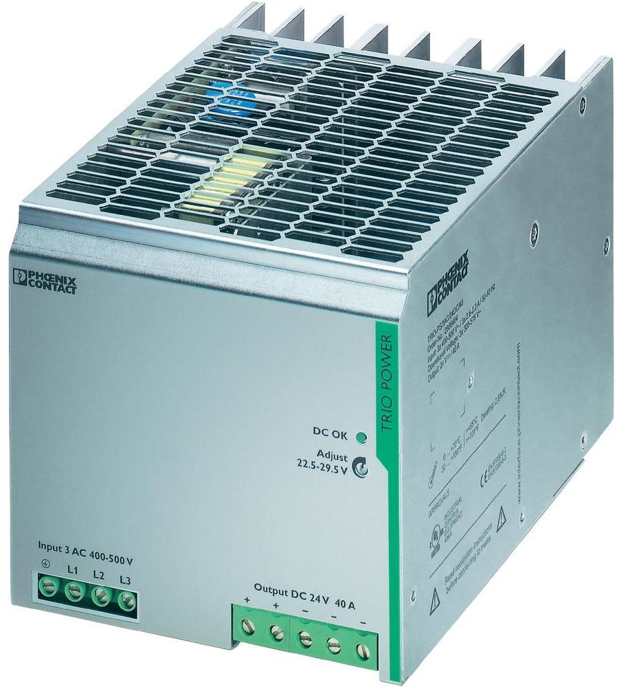 Phoenix Contact Zasilacz na szynę DIN Contact TRIO-PS/3AC/24DC/40 12V 24 V/DC 40 A 960 W 1 x