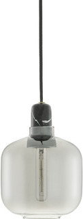 Normann Copenhagen Lampa Amp Okrągła Szkło Przydymione/ Czarny Marmur 502116