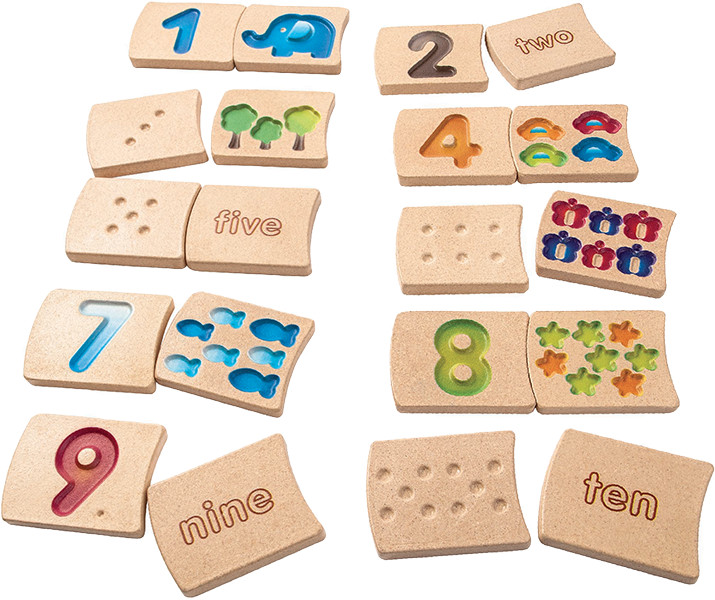 Plan Toys Cyfry 1-10 angielski) PT5641