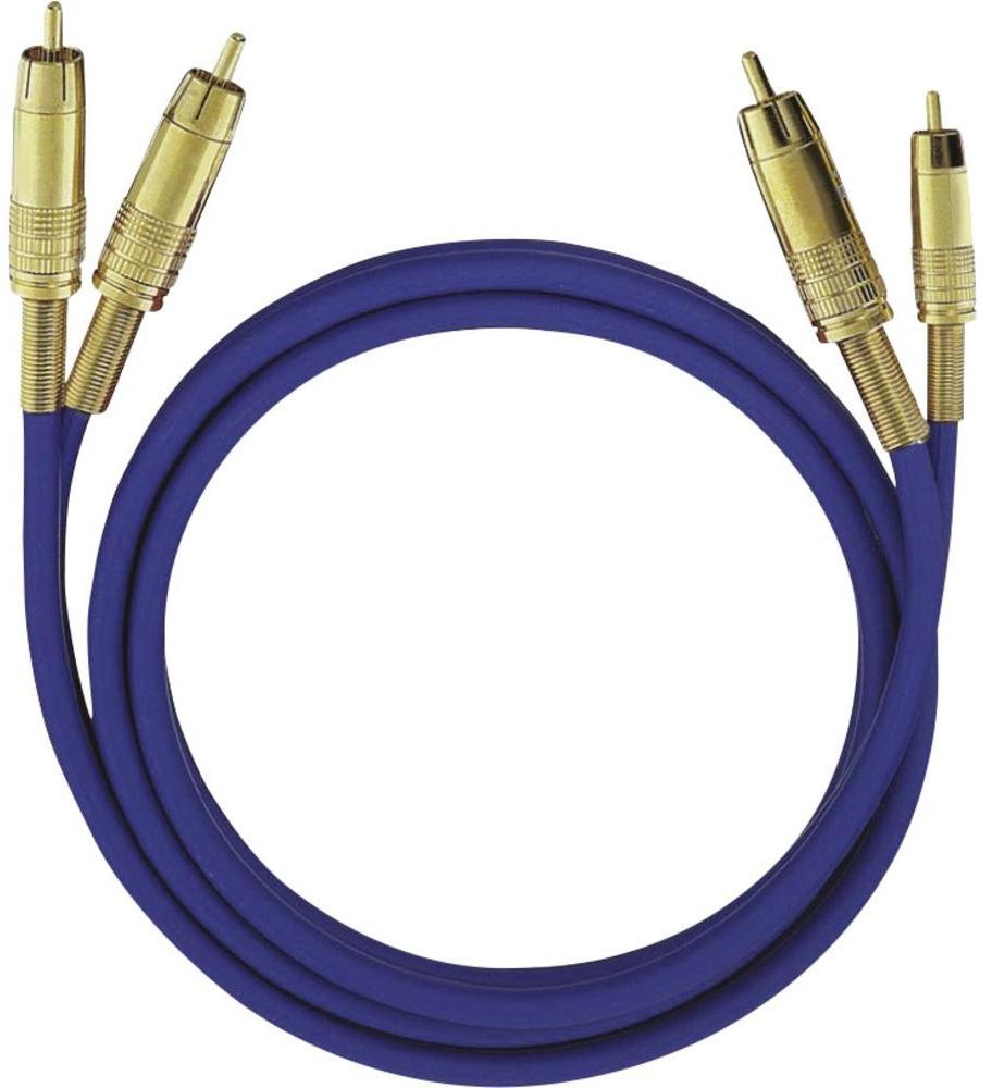Oehlbach Kabel audio Cinch 2028 [2x Złącze męskie cinch 2x Złącze męskie cinch] 0.50 m czarny