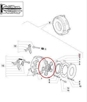 CNH TARCZA SPRZĘGŁA JAZDY 5092790