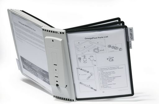 moduł ścienny z 10 PANELAMI A4 szaro-czarny SHERPA$56 WALL 10 - M1529 NB-1596