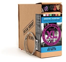 D'Addario EXL120-B25 komplet strun niklowanych do gitary elektrycznej, opakowanie zawiera 25 kompletów EXL120-B25