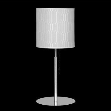 Zdjęcia - Żyrandol / lampa Elegancka lampa stołowa włącznik sznurek pod abażurem 67832 z serii ONDE (