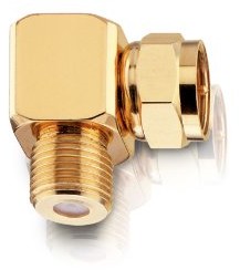 Oehlbach OEHLBACH Antenna F-AD 90 pod różnym kątem adapter do anteny kabel ze złączami F Gold 4406