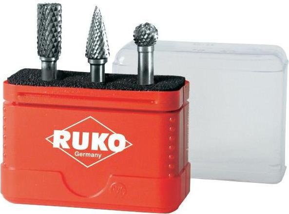 RUKO Zestaw 3 frezów ze stali HM (116001)