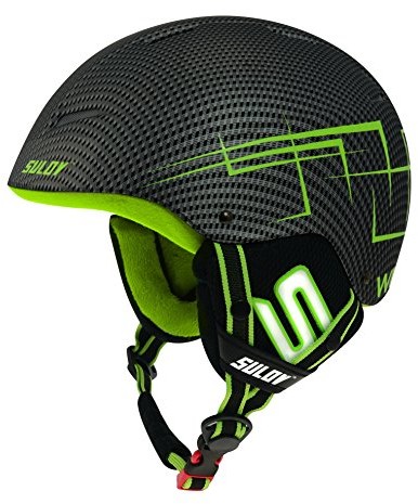 Sulov Wild Skihelm, Grün/Kohlenstoff, 58-61Cm (HS-SPH2-L-11)