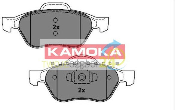 KAMOKA Zestaw klocków hamulcowych, hamulce tarczowe JQ101162