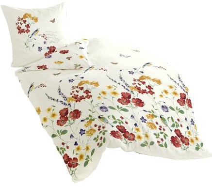 Bierbaum Dessin 6477 pościel z mako-satyny, wzór: Bunt 01, poszewka na kołdrę: 135x200 cm 6477_01