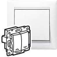 Legrand Valena - Łącznik sterowania roletami z blokadą mechaniczną biały 10 A 77