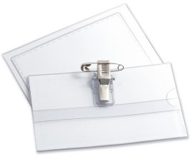 TAURUS Identyfikator z klipsem i agrafką 50 sztuk TAU013