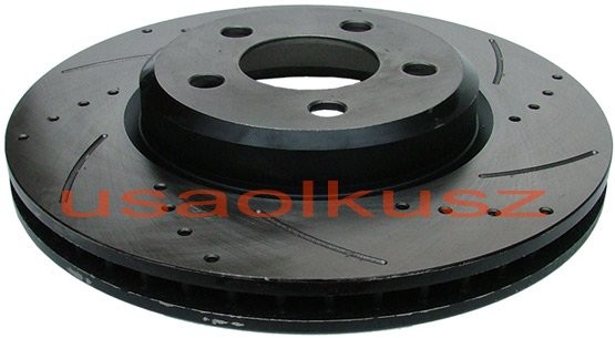 CBK Nawiercana nacinana przednia tarcza hamulcowa 320mm Lancia Thema 2011